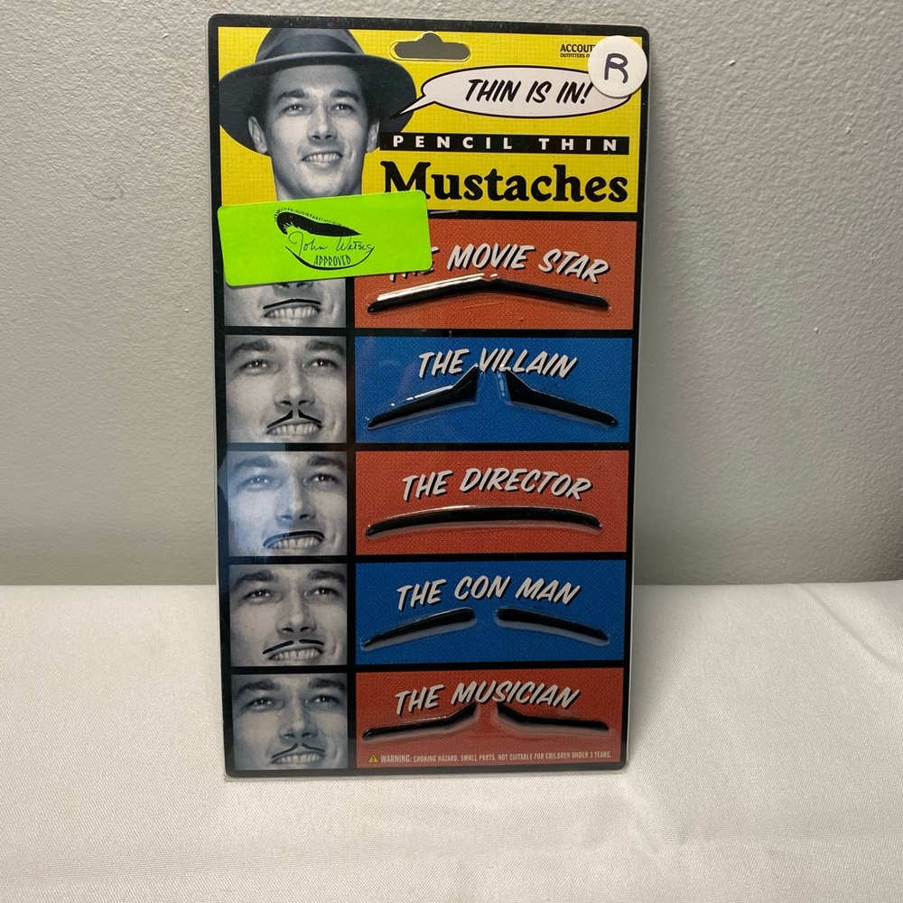 John Waters pencil mustaches